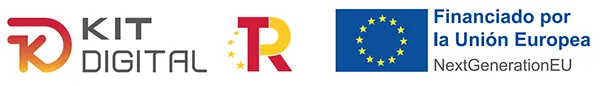 Logotipo de publicidad del proyecto KIT DIGITAL financiado con los fondos de la UE Next Generation